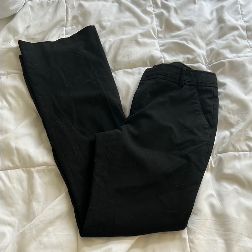 Banana Republic Black Boot Cut Flare Pants Midrise